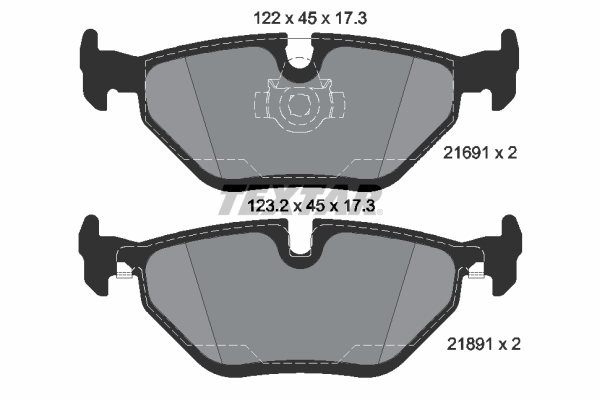 set placute frana,frana disc 2169181 TEXTAR