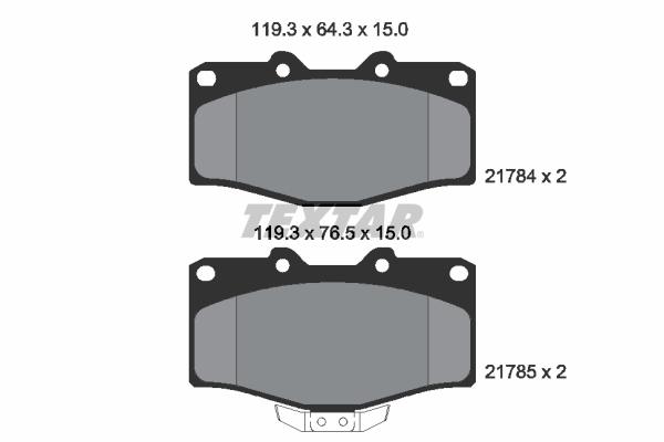 set placute frana,frana disc 2178401 TEXTAR