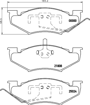 set placute frana,frana disc 2180701 TEXTAR
