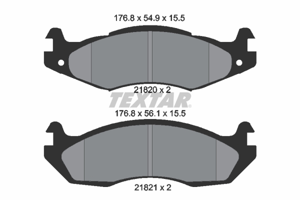 Set placute frana,frana disc 2182001 TEXTAR