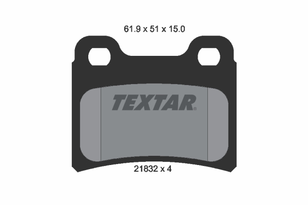 Set placute frana,frana disc 2183201 TEXTAR