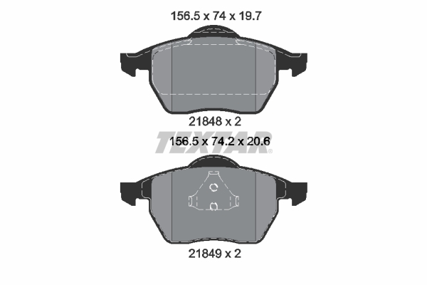 Set placute frana,frana disc 2184802 TEXTAR