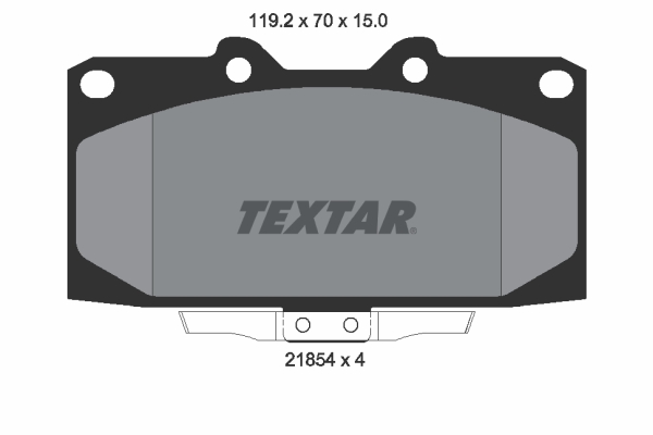 Set placute frana,frana disc 2185401 TEXTAR