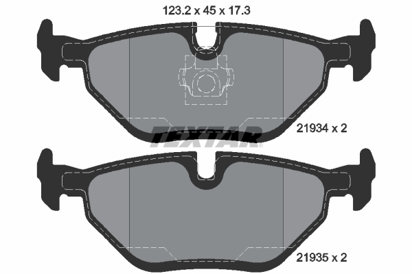 Set placute frana,frana disc 2193402 TEXTAR