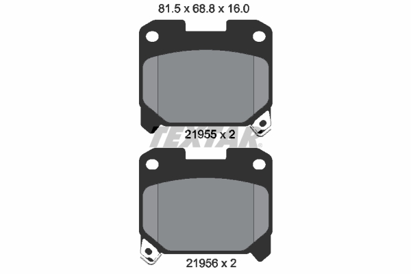 set placute frana,frana disc 2195501 TEXTAR