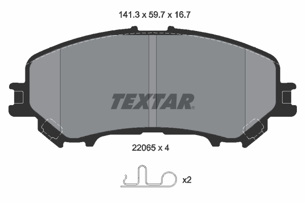 Set placute frana,frana disc 2206503 TEXTAR