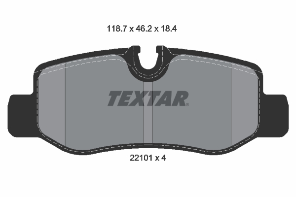 Set placute frana,frana disc 2210101 TEXTAR