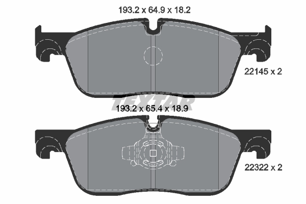 Set placute frana,frana disc 2214501 TEXTAR