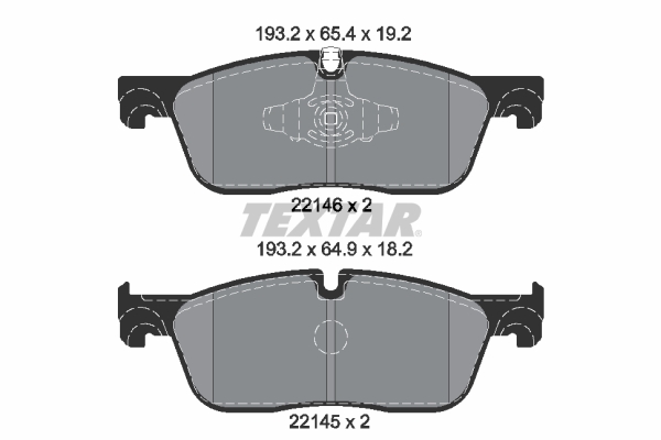 Set placute frana,frana disc 2214601 TEXTAR