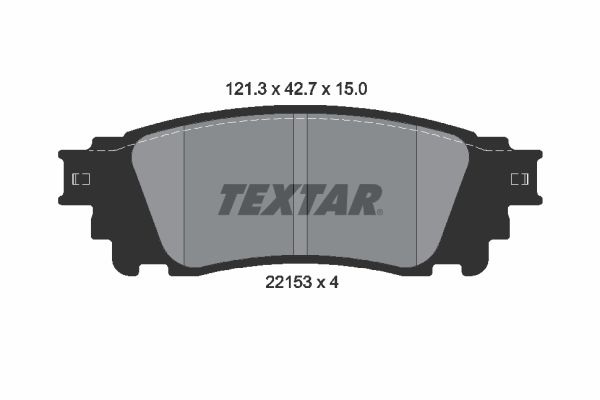 Set placute frana,frana disc 2215301 TEXTAR