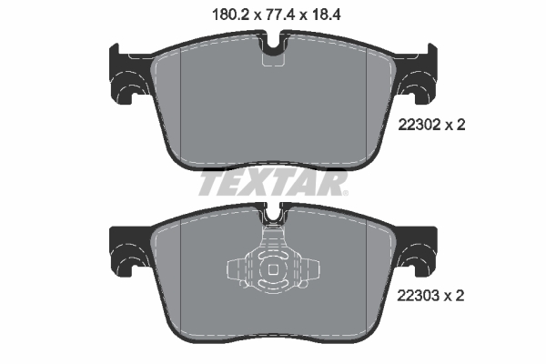 Set placute frana,frana disc 2230201 TEXTAR