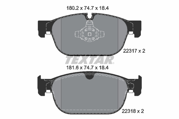 Set placute frana,frana disc 2231701 TEXTAR