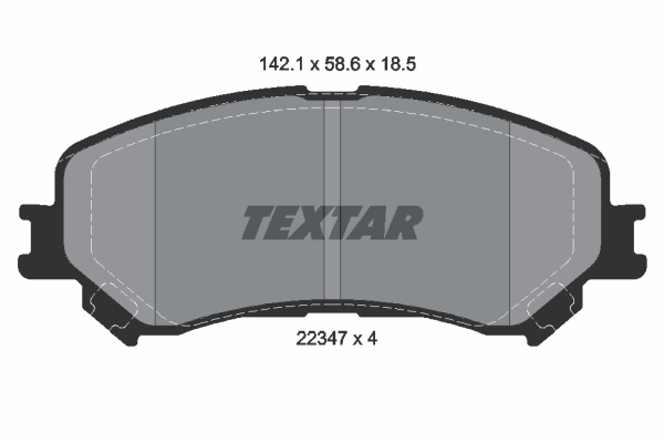 Set placute frana,frana disc 2234701 TEXTAR