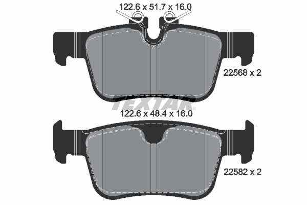 Set placute frana,frana disc 2256801 TEXTAR