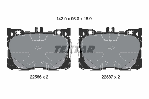 Set placute frana,frana disc 2258601 TEXTAR