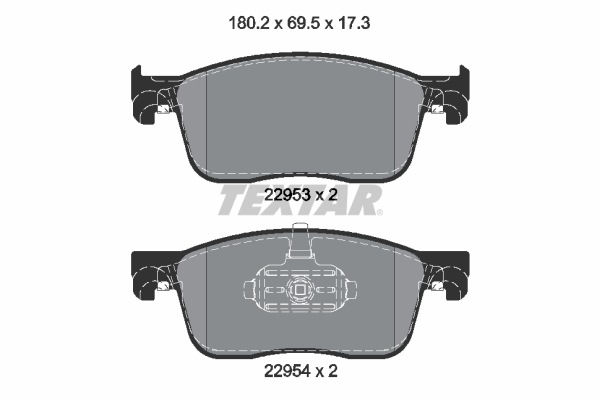 Set placute frana,frana disc 2259301 TEXTAR