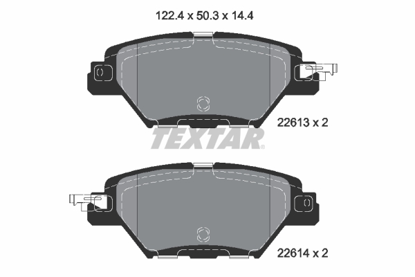 Set placute frana,frana disc 2261301 TEXTAR