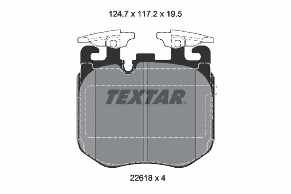 Set placute frana,frana disc 2261801 TEXTAR