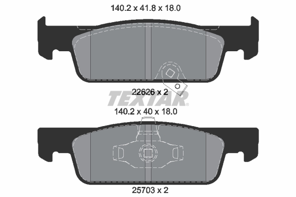 Set placute frana,frana disc 2262601 TEXTAR