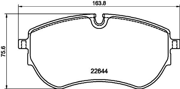 Set placute frana,frana disc 2264403 TEXTAR