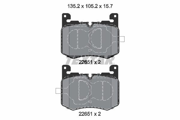 Set placute frana,frana disc 2265101 TEXTAR