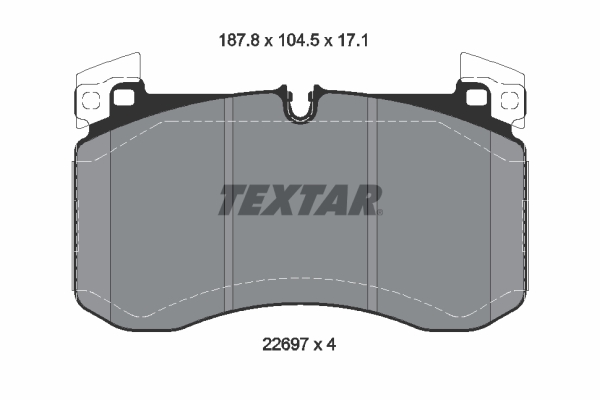 Set placute frana,frana disc 2269701 TEXTAR