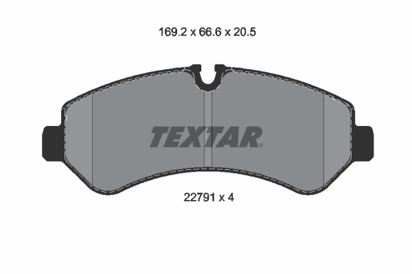 Set placute frana,frana disc 2279101 TEXTAR