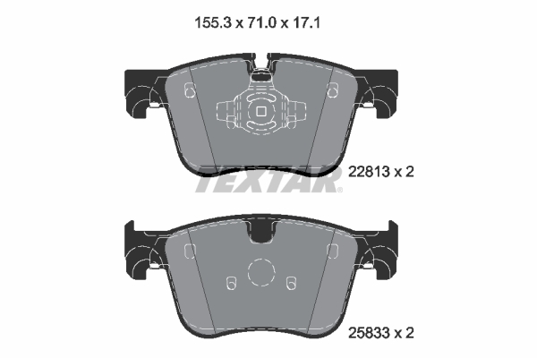 Set placute frana,frana disc 2281301 TEXTAR