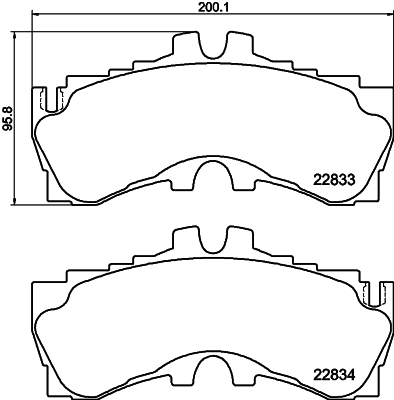 Set placute frana,frana disc 2283301 TEXTAR