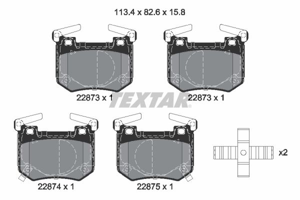 Set placute frana,frana disc 2287301 TEXTAR