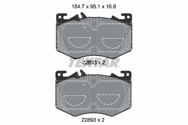 Set placute frana,frana disc 2289301 TEXTAR