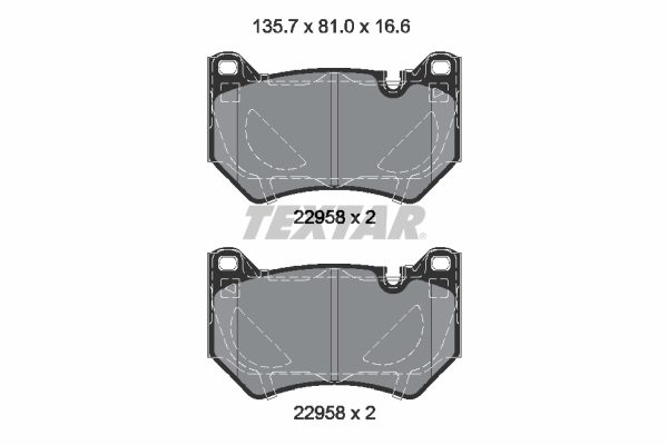 Set placute frana,frana disc 2295801 TEXTAR