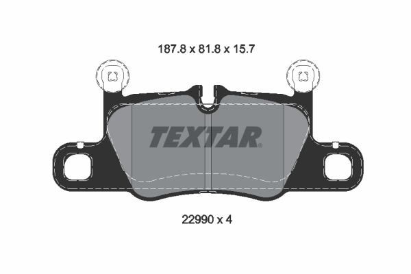 Set placute frana,frana disc 2299001 TEXTAR