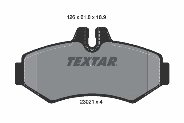 Set placute frana,frana disc 2302101 TEXTAR