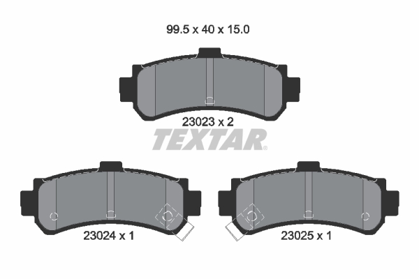 Set placute frana,frana disc 2302301 TEXTAR