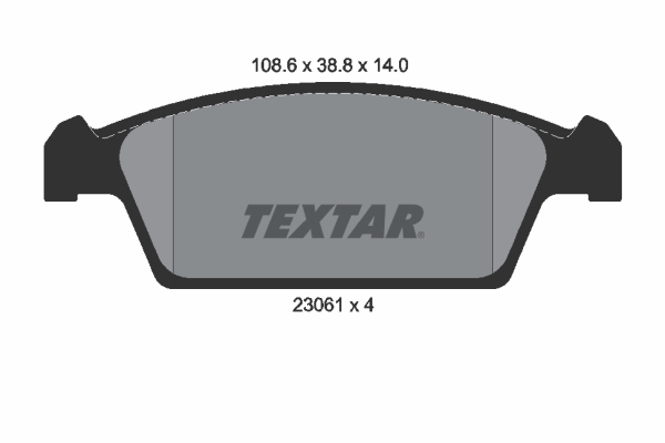 set placute frana,frana disc 2306101 TEXTAR