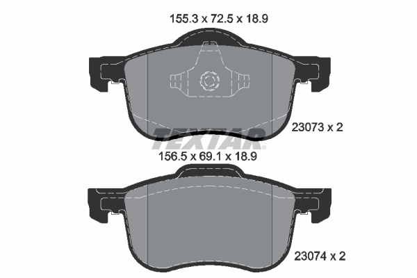 Set placute frana,frana disc 2307303 TEXTAR