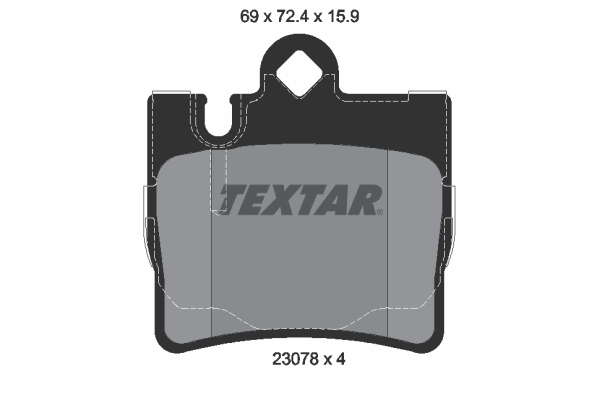 Set placute frana,frana disc 2307801 TEXTAR