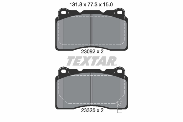 Set placute frana,frana disc 2309204 TEXTAR