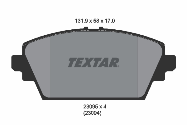 Set placute frana,frana disc 2309501 TEXTAR