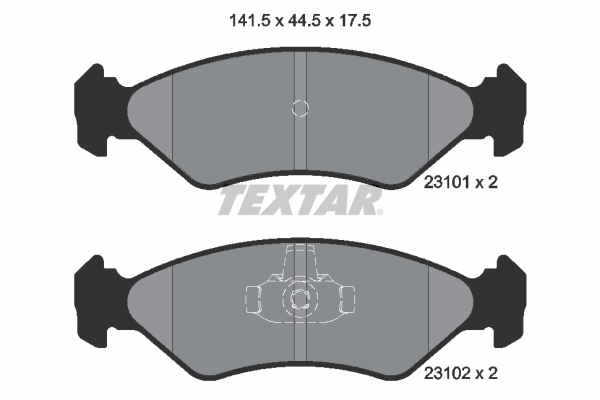 Set placute frana,frana disc 2310101 TEXTAR