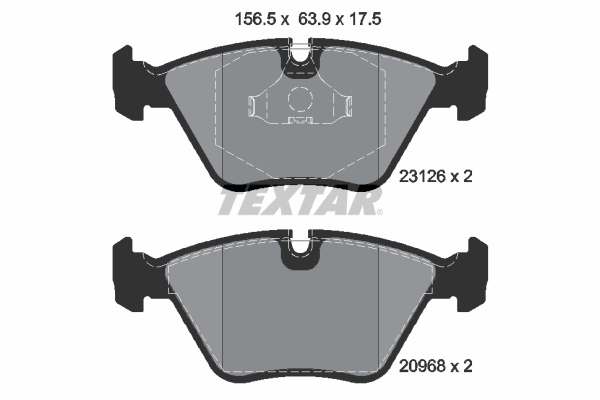 Set placute frana,frana disc 2312601 TEXTAR