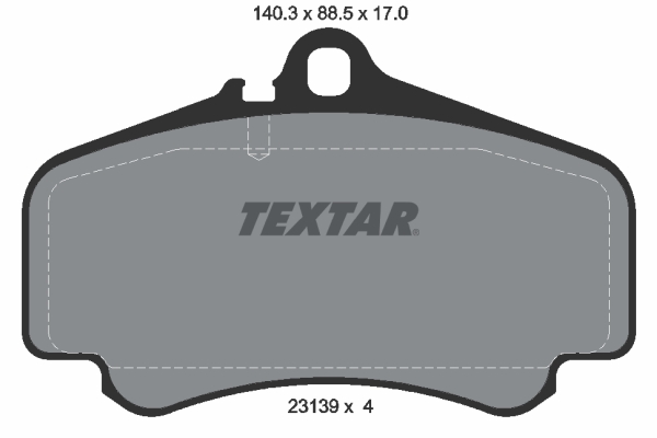 Set placute frana,frana disc 2313901 TEXTAR