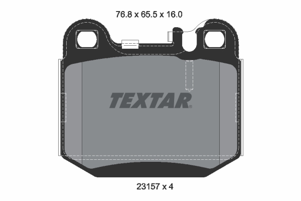 Set placute frana,frana disc 2315702 TEXTAR