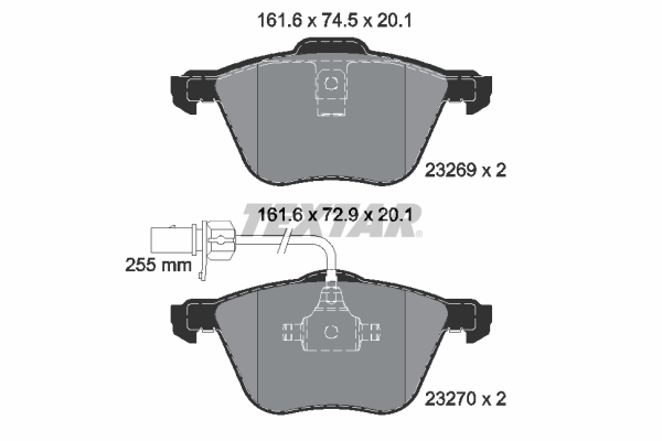 Set placute frana,frana disc 2326903 TEXTAR