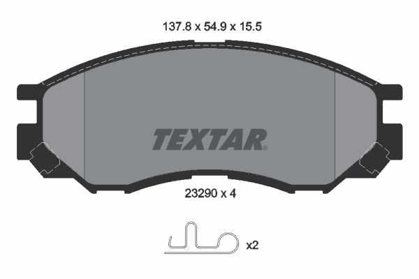 Set placute frana,frana disc 2329002 TEXTAR