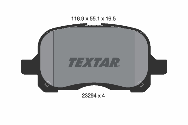set placute frana,frana disc 2329402 TEXTAR