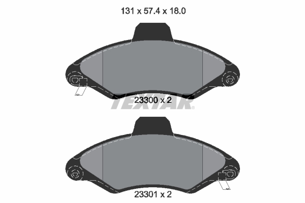 Set placute frana,frana disc 2330002 TEXTAR