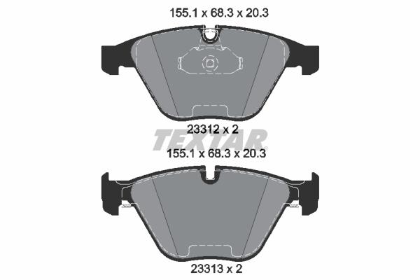 Set placute frana,frana disc 2331211 TEXTAR