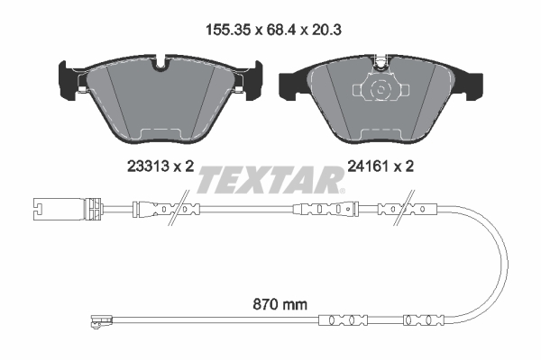 Set placute frana,frana disc 2331307 TEXTAR